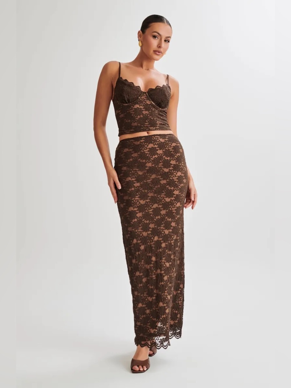 Meshki Lace Skirt Set